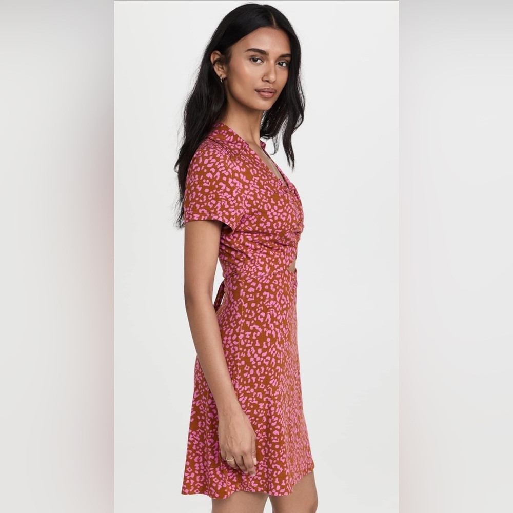 Free People | Women's Marsaille Mini Dress - Rust Combo - Picture 4 of 8